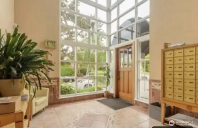 Entry to secure building