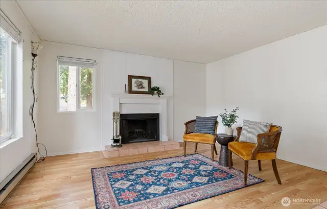 Living Room with fireplace.