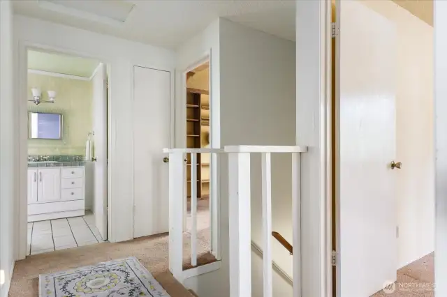 Upstairs landing area