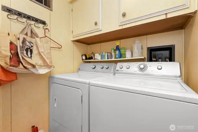 In-house laundry room!