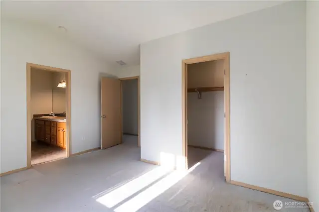 Main bedroom; bathroom on the left