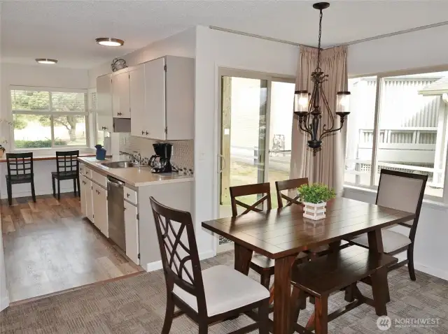 Dining Area and Kitchen.