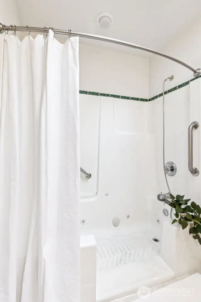 Walk-in Shower in Primary Bathroom
