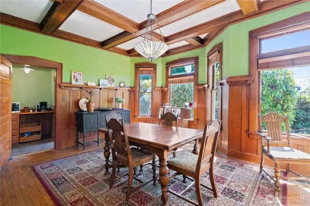 Enormous light filled dining room!