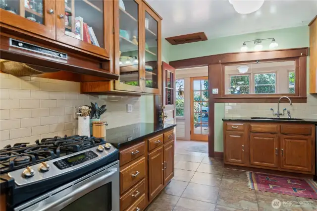 Old Tacoma Hotel kitchen cabinets.