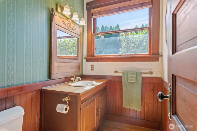 Downstairs bathroom.