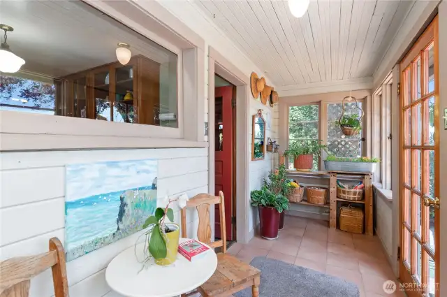 Back door into the sun/garden room.