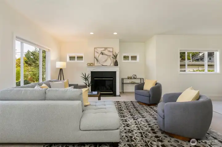 Large and light-filled westerly facing living room.