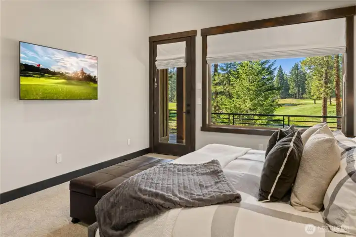Wake up to fresh air with private deck entry.