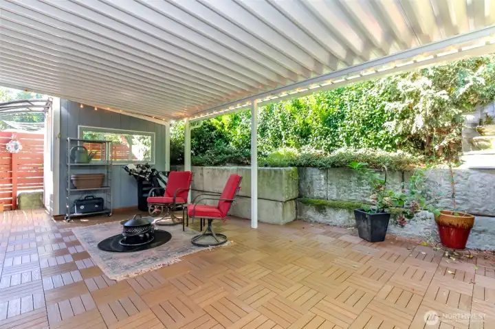 Covered Patio off of the back of the home