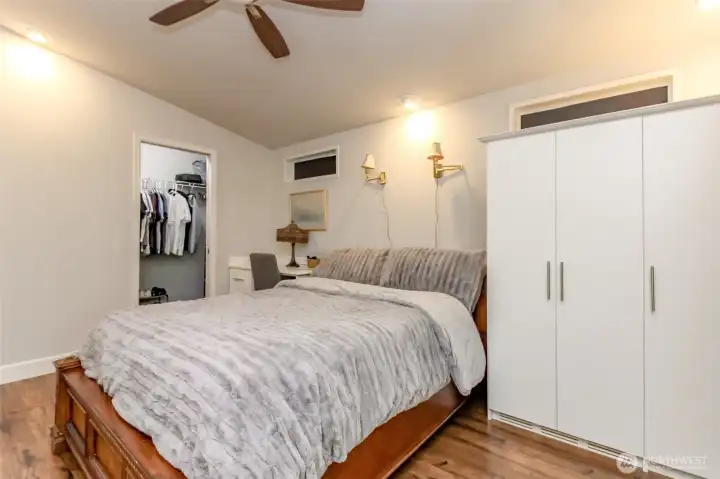 Primary Bedroom with walk in closet & en suite three quarter bath