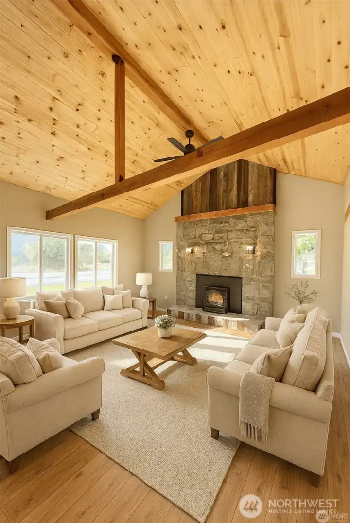 Living room - virtual staging