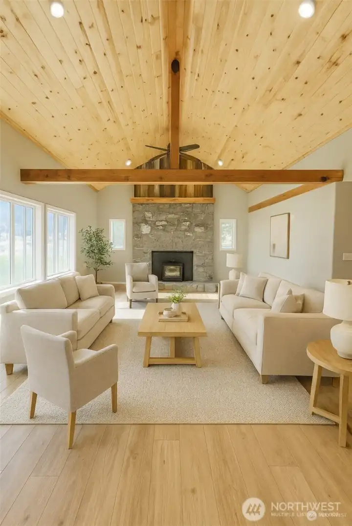 Living room - virtual staging