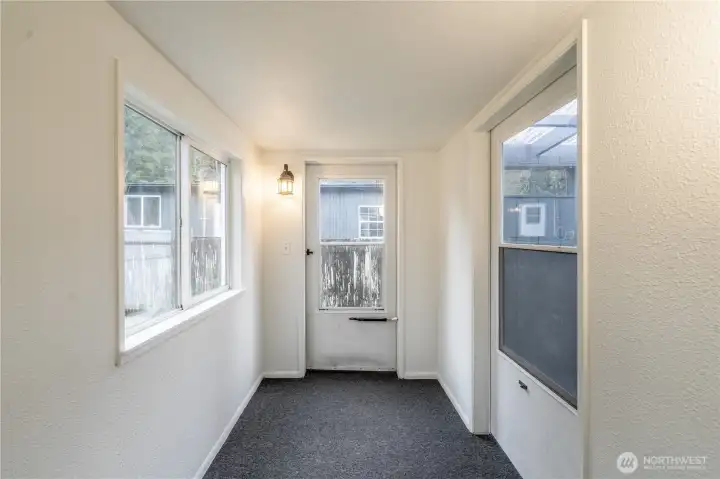 Enclosed Front Entry Breezeway