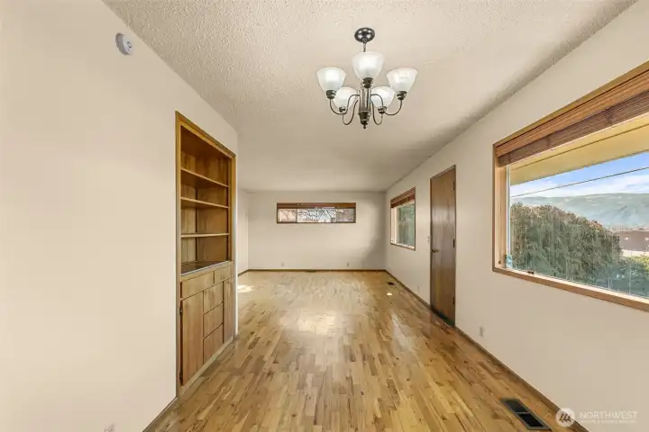 Dining to living room.