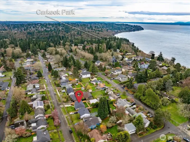 On 11th Ave NW in Broadview, we are much closer to Carkeek Park and Puget Sound.