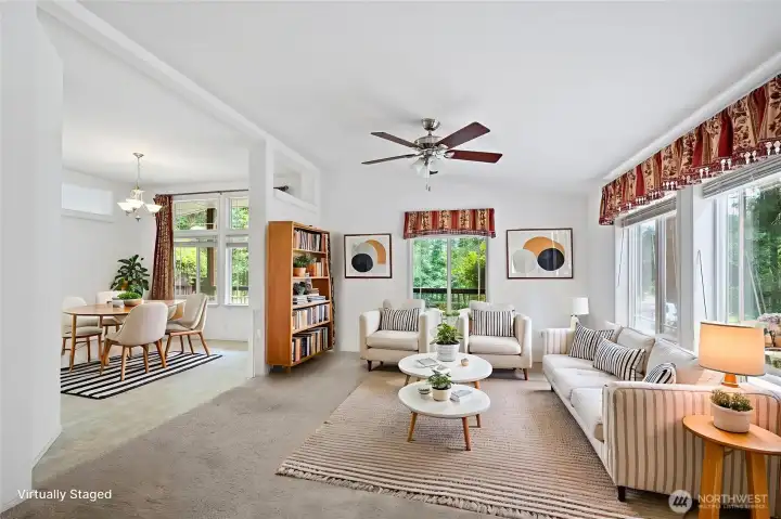 Living room (virtually staged)