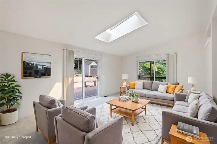 Family room (virtually staged)