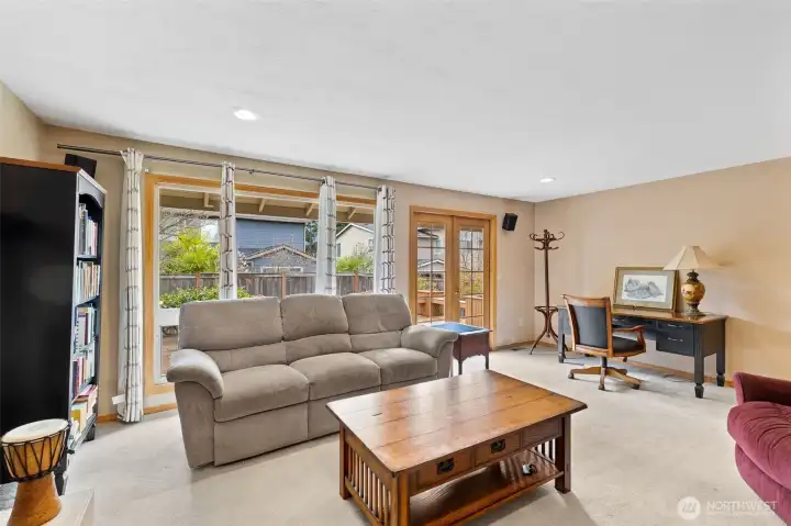 Room for an at-home office space.