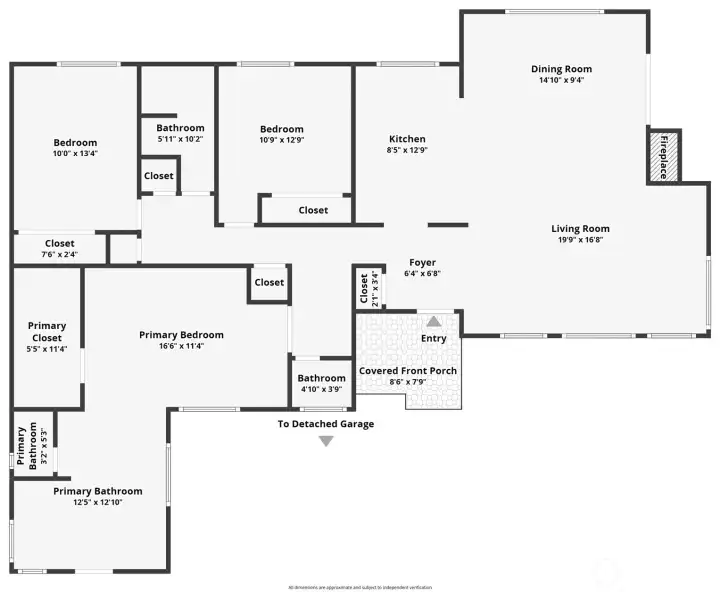 Floorplan is provided for illustration purposes only, square footage in listing.