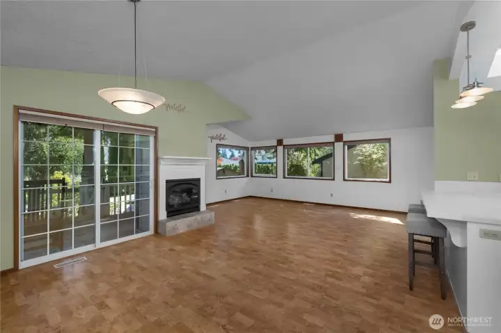 Generous main living area with fresh paint, clean finishes and an open, welcoming layout.