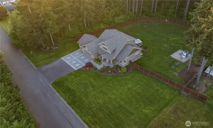 Level, usable lot, private & surrounded by Greenbelt.