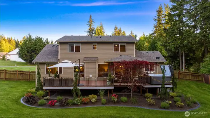 Professionally extended HUGE deck for effortless outdoor living.