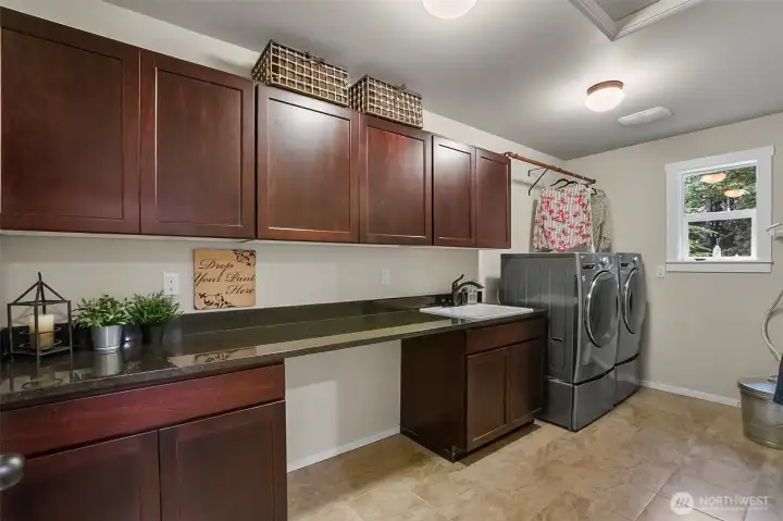 Upper level laundry room Upper level laundry room