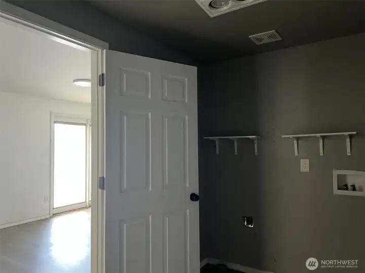 laundry room off bonus room area