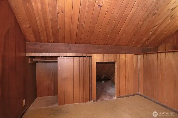 Upper level guest suite #3 closet space. Upper level guest suite #3 closet space.