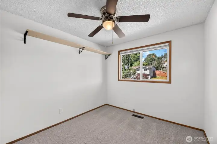 View of Bedroom # 3 - without virtually staging.
