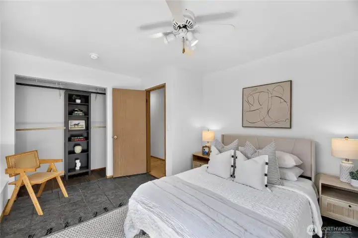 Another view of the lower level #4 bedroom.