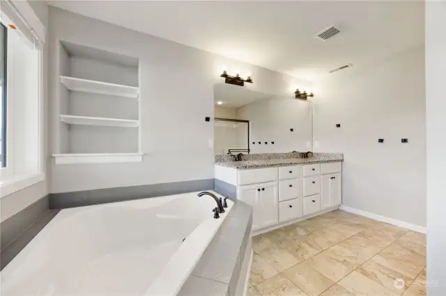 Primary Bath Soaking Tub/Vanity