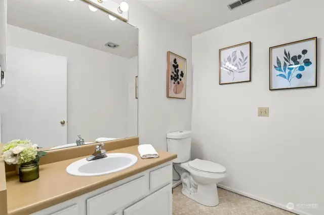 Spacious Half Bath