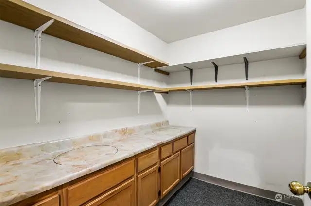 Storage Room for exclusive use of the condo located directly across the hall from the condo. Customize for your specific needs. Additional storage unit on the garage level.