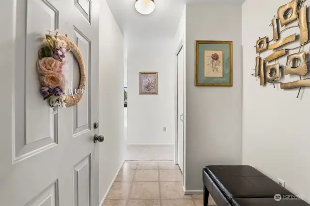 Entrance Area of Condo includes Closet.
