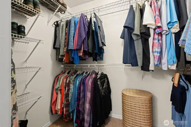 Another look inside the walk-in closet.