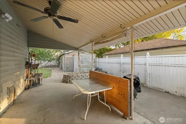 Backyard patio