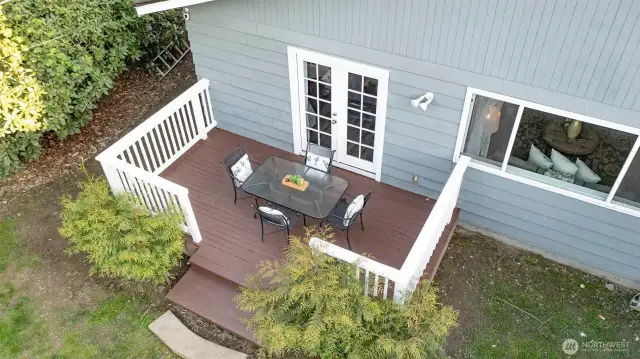 Aerial of Back Deck