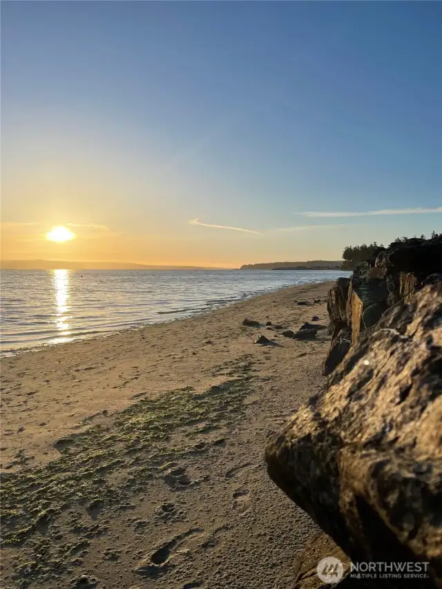 Private community beach