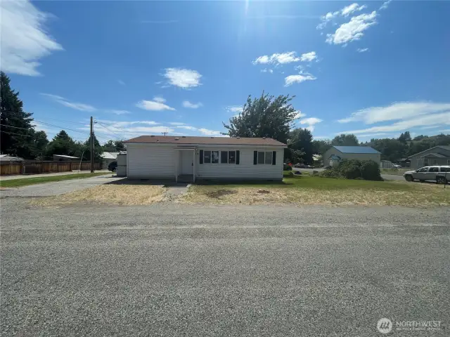Corner lot facing north in nice clean setting for you to add a garden