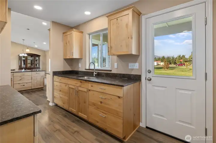 Butler's pantry for extra storage.