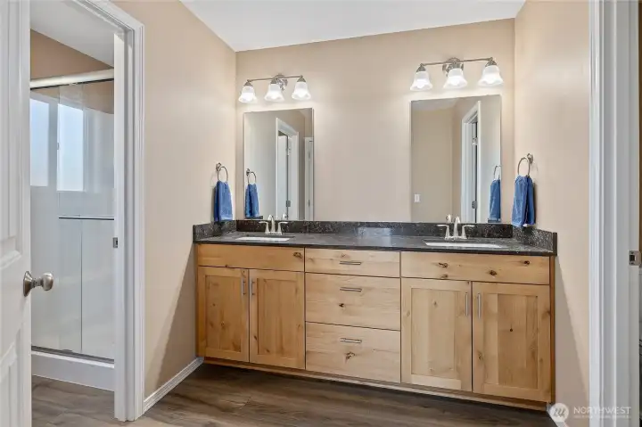 Primary Suite with attached full bath.