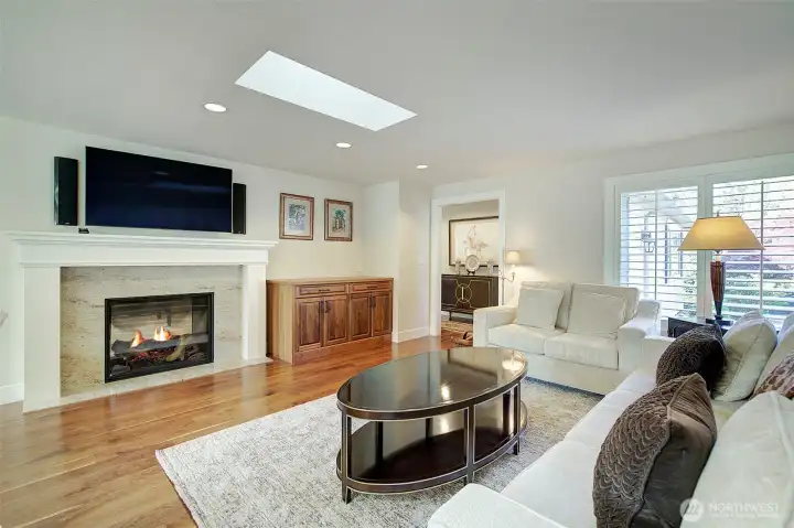 Charming and restful family room off kitchen.