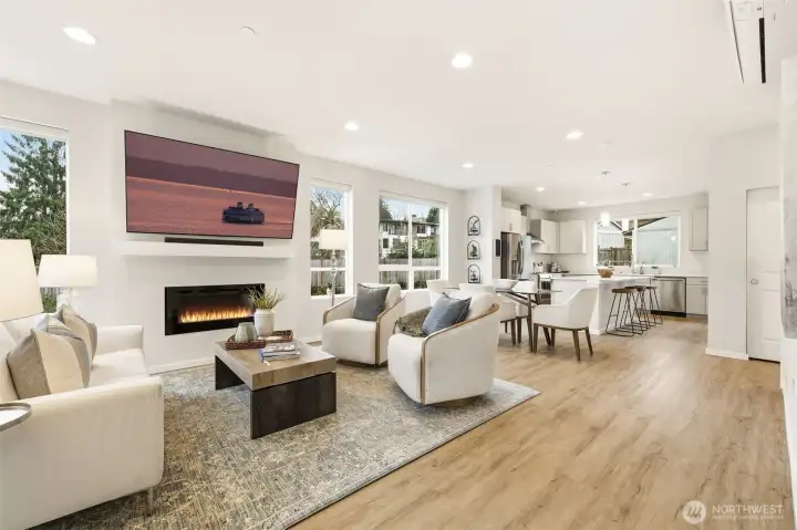 Open-concept living designed to feel spacious, connected, and welcoming.