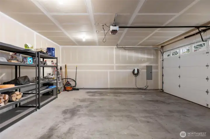 2-Car garage with EV Charger