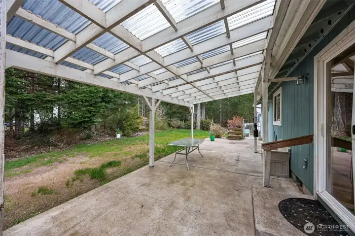 From dining room slider