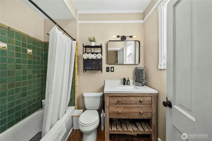 Full bath off kitchen