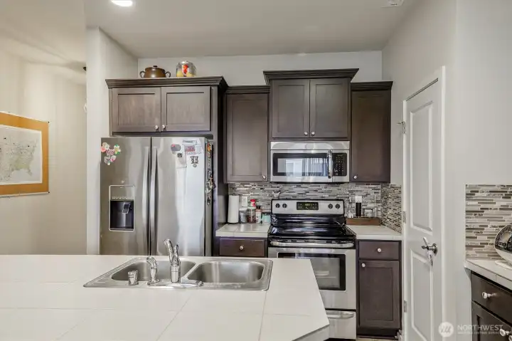 Don't forget the walk- in pantry for all of your snacks.