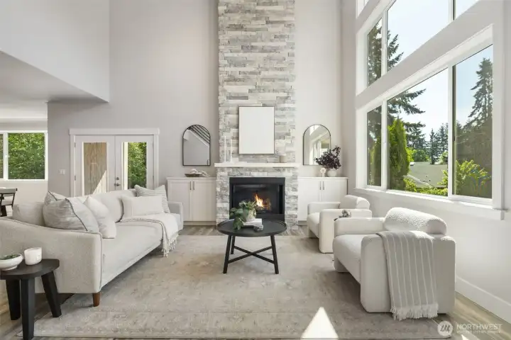 Clean and modern with two levels of windows